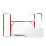 Hockeymål med skottramp för träning, designat för att förbättra dina skott och precision i hemmet.